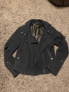 Mackage Suede Leather bomber Jacket
